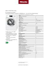 Product informatie MIELE wasmachine WEF375WPS