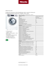 Product informatie MIELE wasmachine professioneel PWM507 DP NL LW