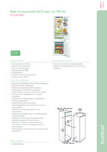 Product informatie PELGRIM koelkast inbouw PCD26178N