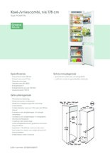 Product informatie PELGRIM koelkast inbouw PCS34178L
