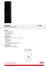 Product informatie PELGRIM koelkast zwart PKV194ZWA