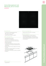 Product informatie PELGRIM kookplaat inbouw inductie IK4062R