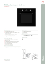 Product informatie PELGRIM oven inbouw OVM216GLS