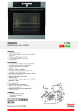 Product informatie PELGRIM oven inbouw OVM626RVS
