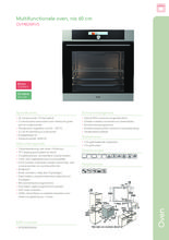 Product informatie PELGRIM oven inbouw OVM826RVS
