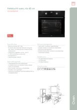 Product informatie PELGRIM oven inbouw mat zwart OVM436MAT