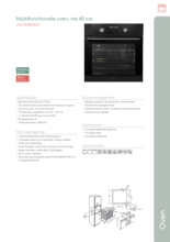 Product informatie PELGRIM oven inbouw mat zwart OVM536MAT