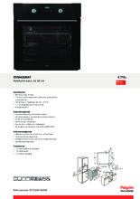 Product informatie PELGRIM oven matzwart inbouw OVM426MAT