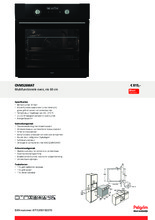 Product informatie PELGRIM oven matzwart inbouw OVM526MAT