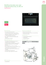 Product informatie PELGRIM oven met magnetron inbouw MAC824MAT