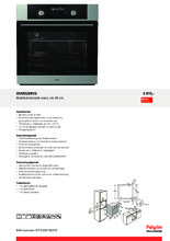 Product informatie PELGRIM oven rvs inbouw OVM526RVS