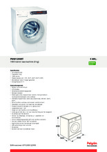 Product informatie PELGRIM wasmachine PWM120WIT