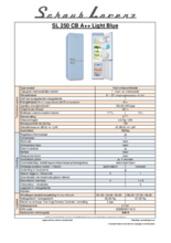 Product informatie SCHAUB LORENZ koelkast blauw SL250LB CB A++