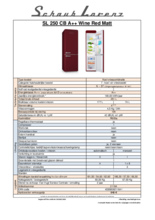 Product informatie SCHAUB LORENZ koelkast mat rood SL250R CB A++