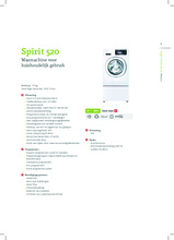 Product informatie SCHULTHESS wasmachine Spirit 520