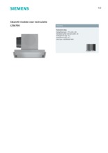 Product informatie SIEMENS CleanAir module LZ56700