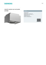 Product informatie SIEMENS CleanAir module LZ57000