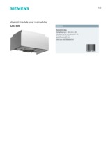 Product informatie SIEMENS CleanAir module LZ57300
