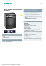 Product informatie SIEMENS fornuis inductie HL9S7W341