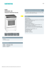 Product informatie SIEMENS fornuis keramisch HK9R30020