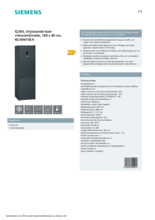 Product informatie SIEMENS koelkast black inox-antifingerprint KG36N7XEA