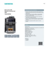 Product informatie SIEMENS koffiemachine TE603209RW
