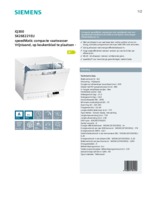 Product informatie SIEMENS vaatwasser compact SK26E221EU