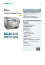 Product informatie SIEMENS vaatwasser compact SK26E821EU