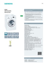 Product informatie SIEMENS wasmachine WM14Q363NL