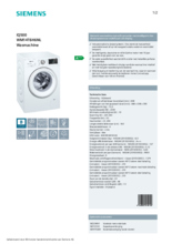 Product informatie SIEMENS wasmachine WM14T6H6NL