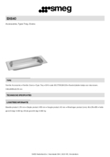 Product informatie SMEG bakplaat voor in oven BX640