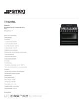 Product informatie SMEG fornuis zwart TR90NNL