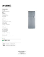 Product informatie SMEG koelkast FAB50LSV zilvermetallic