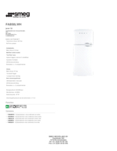 Product informatie SMEG koelkast FAB50LWH wit