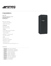 Product informatie SMEG koelkast black velvet FAB28RBV3