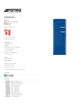 Product informatie SMEG koelkast blauw FAB30LBL1