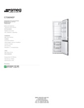 Product informatie SMEG koelkast inbouw C7280NEP