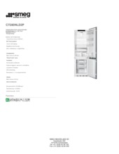 Product informatie SMEG koelkast inbouw C7280NLD2P