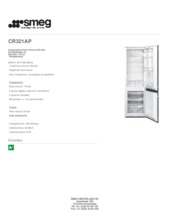 Product informatie SMEG koelkast inbouw CR321AP