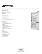 Product informatie SMEG koelkast inbouw CR325PNFZ