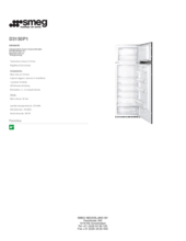 Product informatie SMEG koelkast inbouw D3150P1
