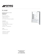 Product informatie SMEG koelkast inbouw FL1042P