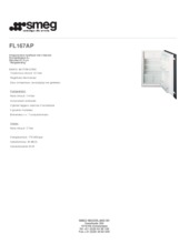 Product informatie SMEG koelkast inbouw FL167AP