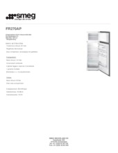Product informatie SMEG koelkast inbouw FR270AP