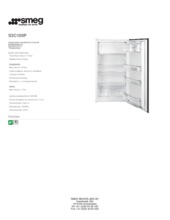 Product informatie SMEG koelkast inbouw S3C100P