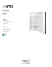 Product informatie SMEG koelkast inbouw S3C100P1