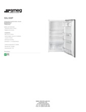 Product informatie SMEG koelkast inbouw S3L100P
