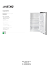 Product informatie SMEG koelkast inbouw S3L100P1