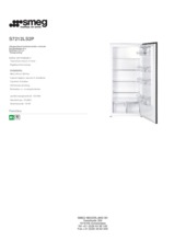 Product informatie SMEG koelkast inbouw S7212LS2P