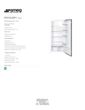 Product informatie SMEG koelkast inbouw S7212LS2P1